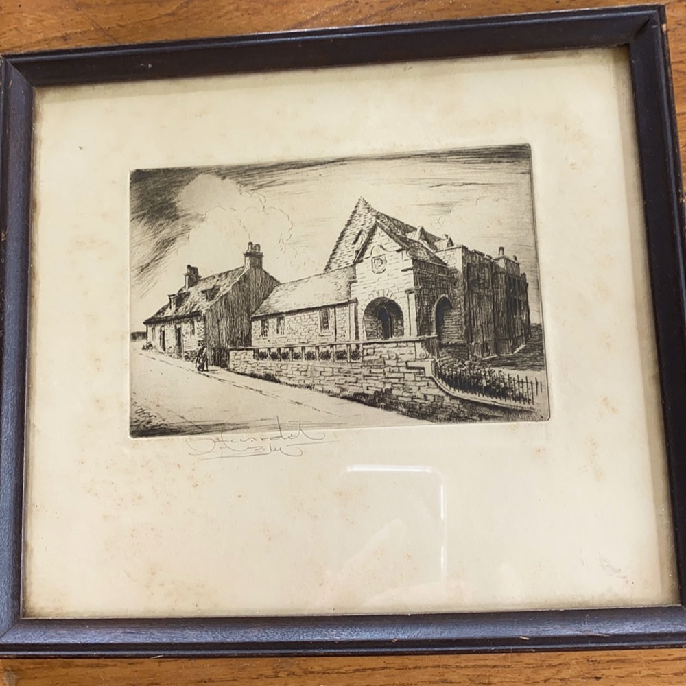 VTG Carnegie Birthplace Memorial Durfermhire print